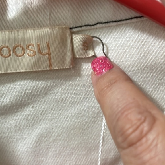 Choosy black/white denim jacket. Size small - Picture 3 of 5